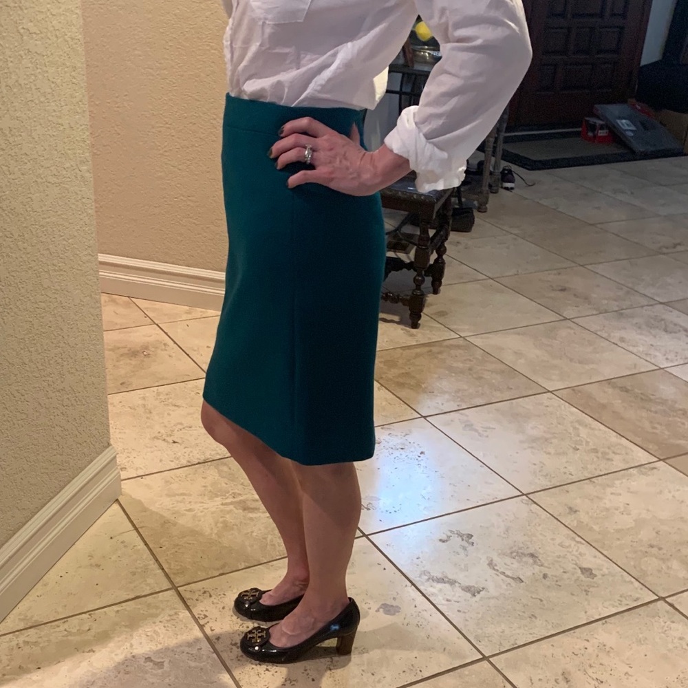 Beautiful green wool JCrew skirt